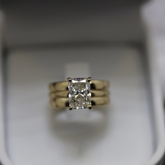 2 carat Diamond ring yellow gold - Picture 4 of 7